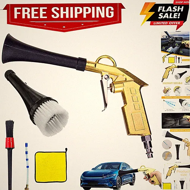 Air Compressor for Car Detailing Detailing Tool, High Pressure Air Gun Dry Cl...