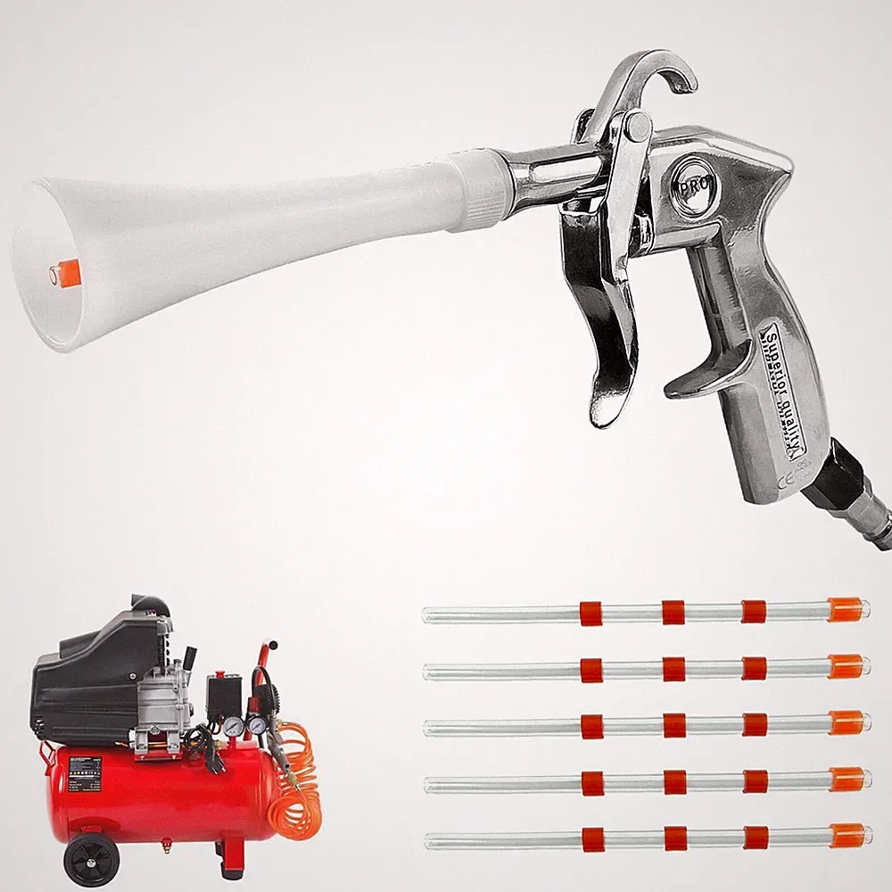 Air Compressor for Car Detailing Tool, with 5 Hoses, High Pressure...