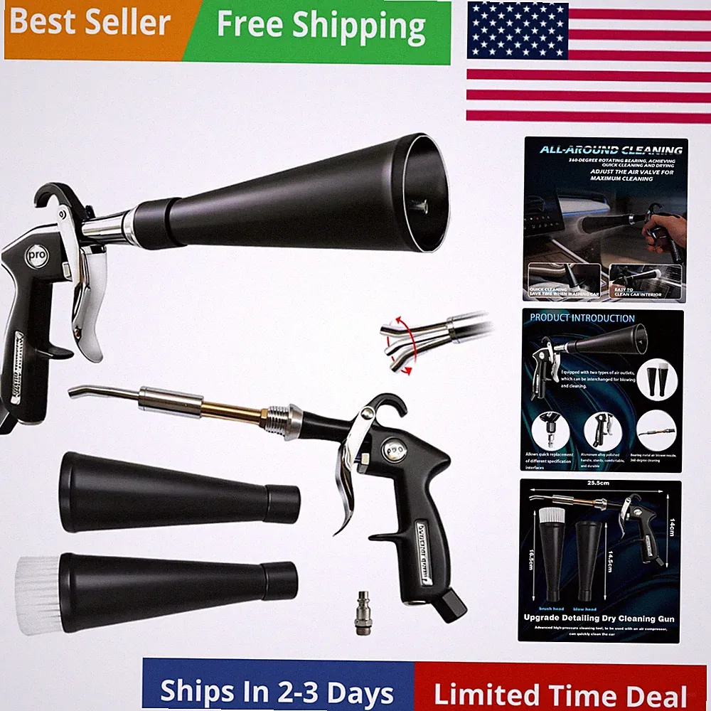 High-Pressure Air Blow Gun,Detailing Dry Cleaning Gun,Air Nozzle Blow Gun,Car...