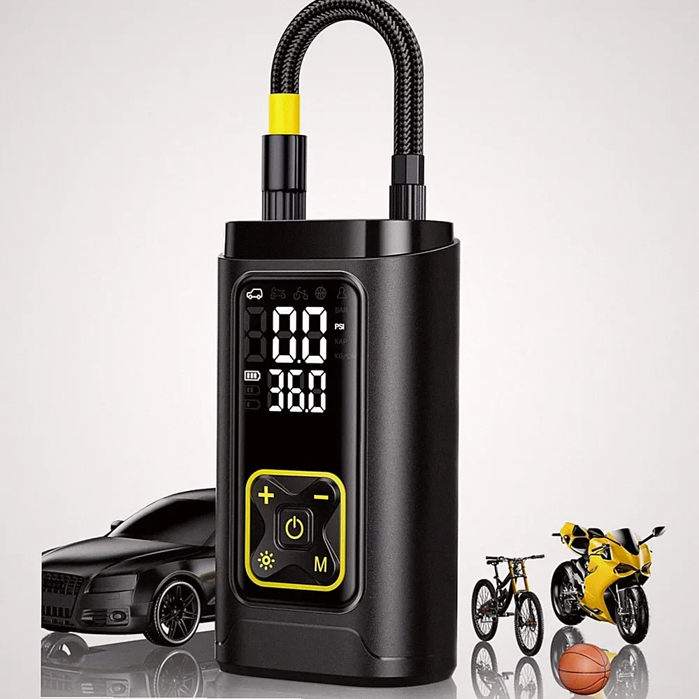 Tire Inflator Portable Air Compressor for Car Tires with Gauge, 150PSI Fast B...